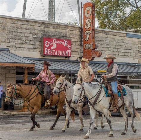 Not An Uncommon Sight On Main Street In Bandera Texas Texas Travel