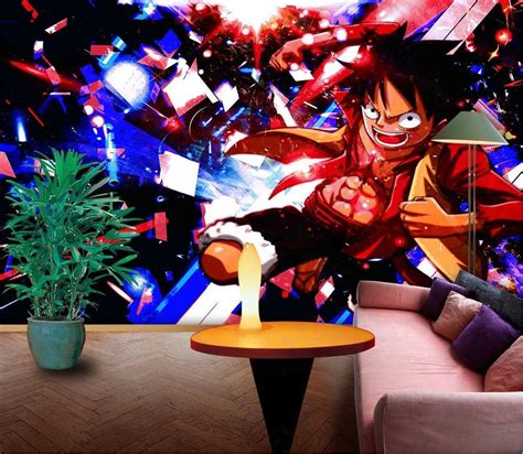 Pmzzplvds 3d Murals One Piece Anime Wall Paper Mural Wall Print Decal