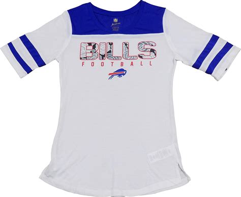 Buffalo Bills White Youth Girls Team Nation Floral Stated T Shirt Medium 7 9