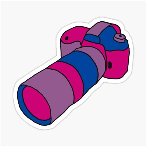 Rainbow Camera Bi Sticker By Metalbeifong Redbubble
