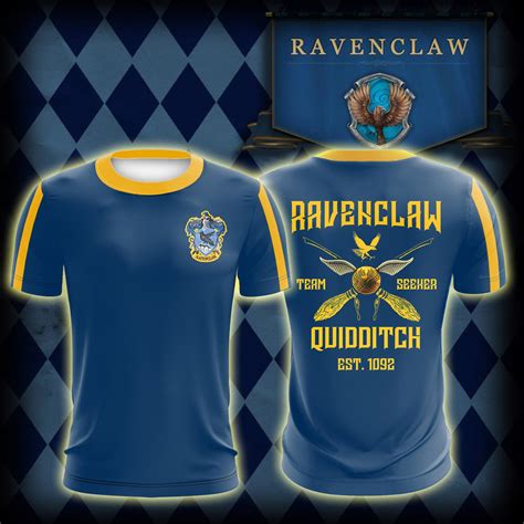 Ravenclaw Quidditch Team Harry Potter Unisex 3d T Shirt Moveekbuddyshop