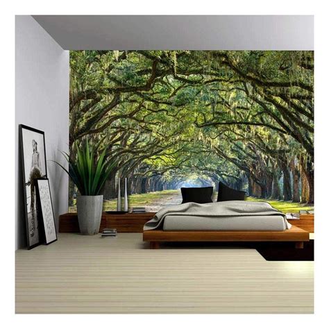 Idea By L L Barnes On Wallpaper Forest Wall Mural Tree Wall Murals