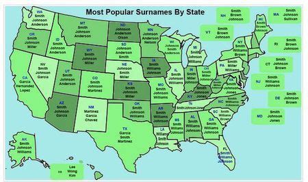 Please note that popular names listed below are not necessarily consistently popular in every year. 50 most common last names in America - al.com