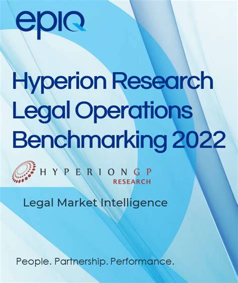 2022 Legal Operations Benchmarking Report Hyperion Global Partners