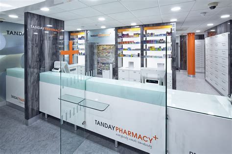 Room/ space waiting pharmacy counter. Pharmacy Retail Counters