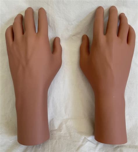 Pair Of Realistic Male Mannequin Hands