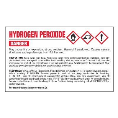 Hydrogen Peroxide Hazards And Danger