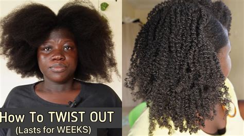 How To Get Perfect Twist Out On Natural Hair Every Time Type 4a4b4c