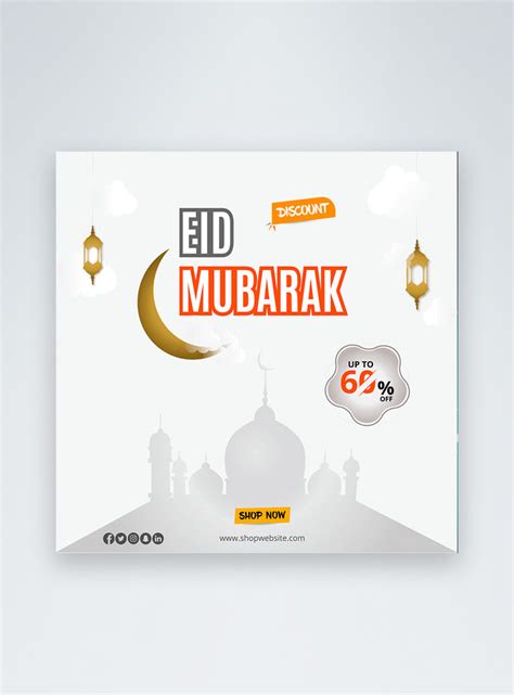 Eid Mubarak Sale Social Media Post Template Imagepicture Free Download