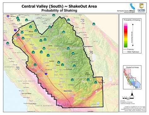 The Great California Shakeout Central Valley South Area