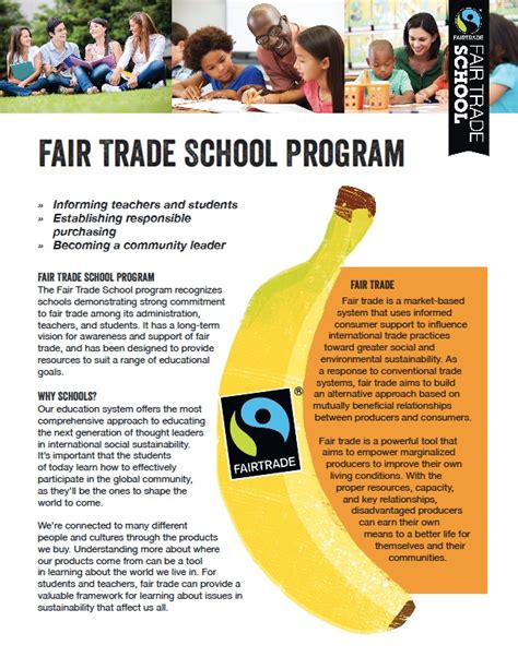 Idea Become A Fair Trade School Take Action Manitoba