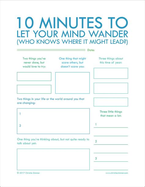 Printable Guided Journal Pages — Christie Zimmer | Journal writing