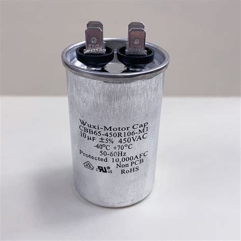 Cbb65 450r106 M1 10 Uf 450 Vac Capacitor Capacitor Industries