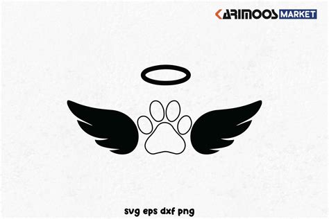 Dog Angel Wings Design Bundle Svg Karimoos Market