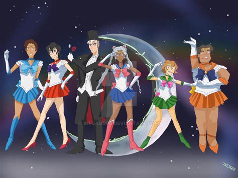 voltron~sailor moon crossover by infjagged on deviantart