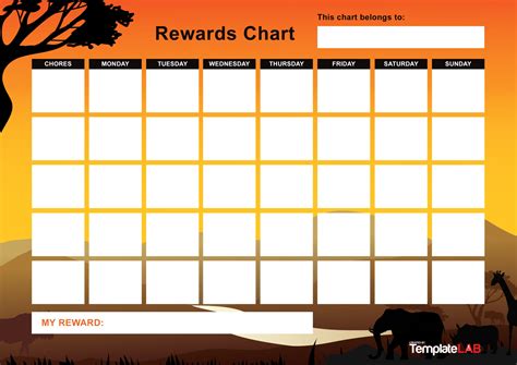 22 Printable Reward Charts For Kids Pdf Excel And Word