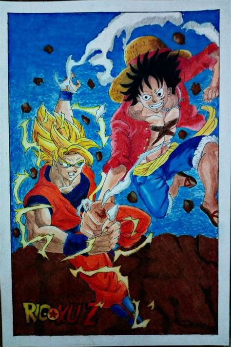 Goku Vs Luffy Dibujos De Dragon Ball Amino