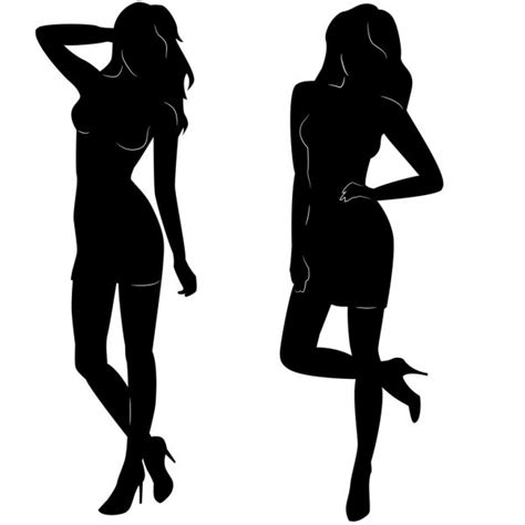 Sexy Woman Silhouettes — Stock Vector © Yuliagursoy 21121231