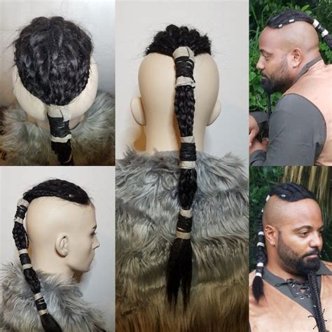Ragnar lothbrok's hairstyles and beard styles: Ragnar Lothbrok viking warrior battle mohawk braid ...