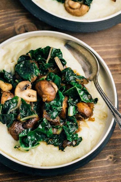 How to prepare cauliflower puree with sautéed mushrooms (vegan, gluten free)