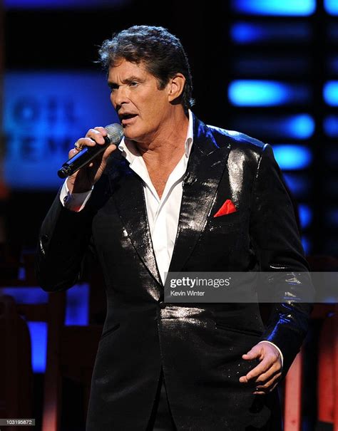 Actor David Hasselhoff Sings Onstage At The Comedy Central Roast Of