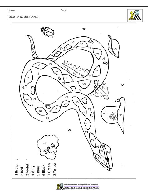 Free color by number printable pictures worksheets. Color By Number Worksheets