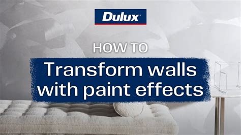 How To Transform Walls With Paint Effects Dulux Design Effects Youtube
