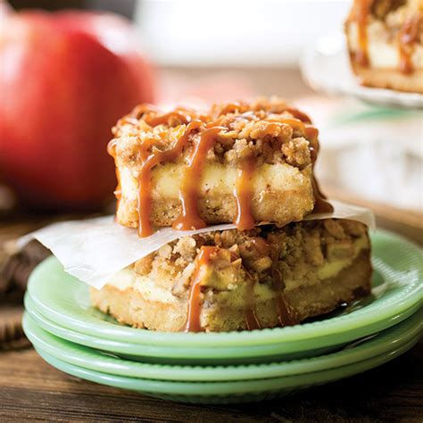 Apple Caramel Cheesecake Bars Paula Deen Magazine
