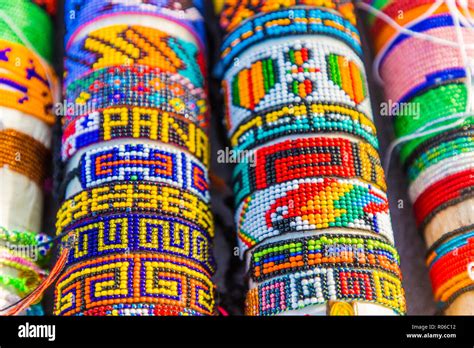 Traditional Handmade Shakira Bracelets For Sale In The San Blas Islands