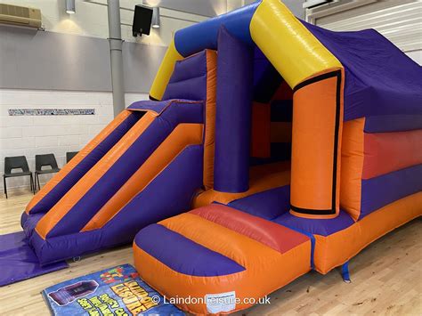 Super Multicoloured Bouncy Castle And Slide Wickford And Essex