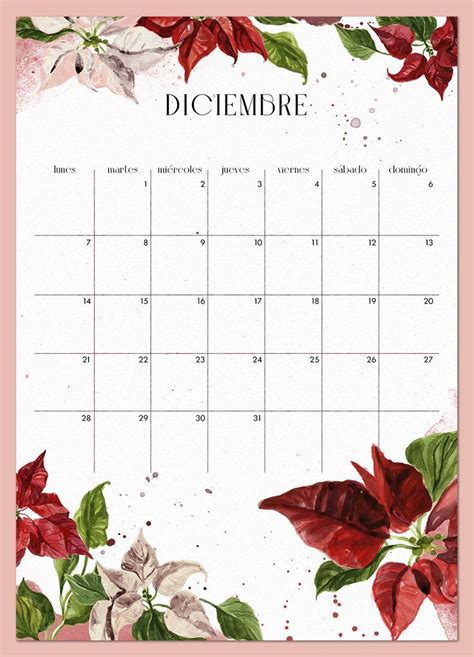 Calendario Diciembre 2020 Imprimible Y Fondo Mlc Estudio