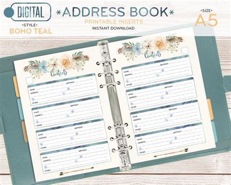 30 Address Book Templates Free Word Excel Pdf Designs