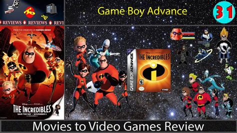 Movies To Video Games Review The Incredibles Gba Youtube