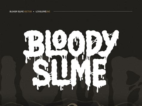 Bloody Slime Lettering Logo By Typia Nesia Lettering Logo Custom