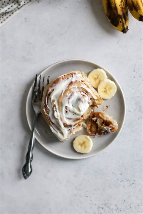 Fluffy Banana Cinnamon Rolls Egg Free Fit Mitten Kitchen