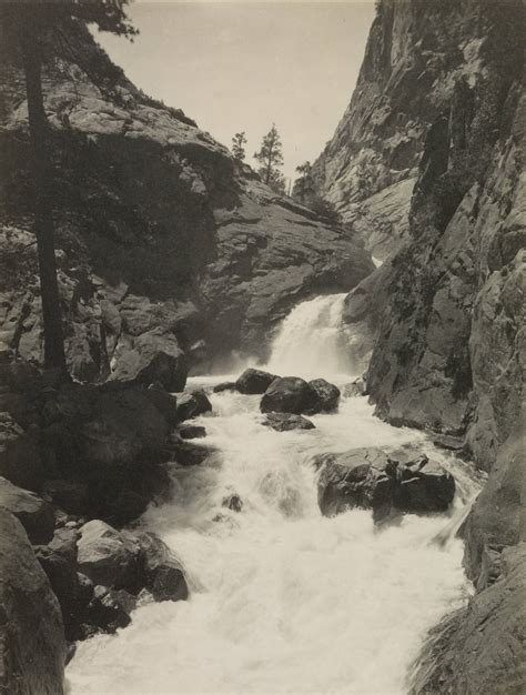 Ansel Adams Roaring River Falls From The Portfolio Parmelian Prints