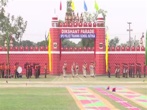 j k police holds attestation cum passing out parade at sps police training school in kathua