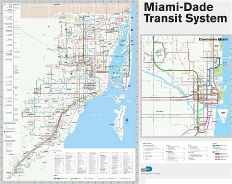 Miami Metro And Bus Map