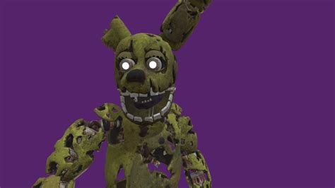 Springtrap Model With Animations Download Free 3d Model By