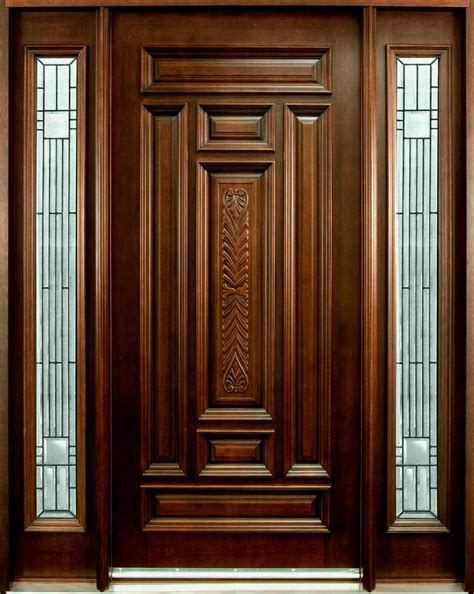 home door design wooden sidelights wpc sudhana madhu reddy myhomemyzone buchi palem nellore