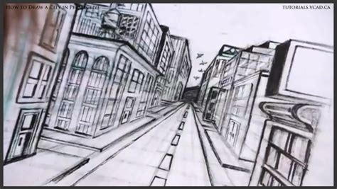 Learn To Draw A City In One Point Perspective Learn How To Draw Free