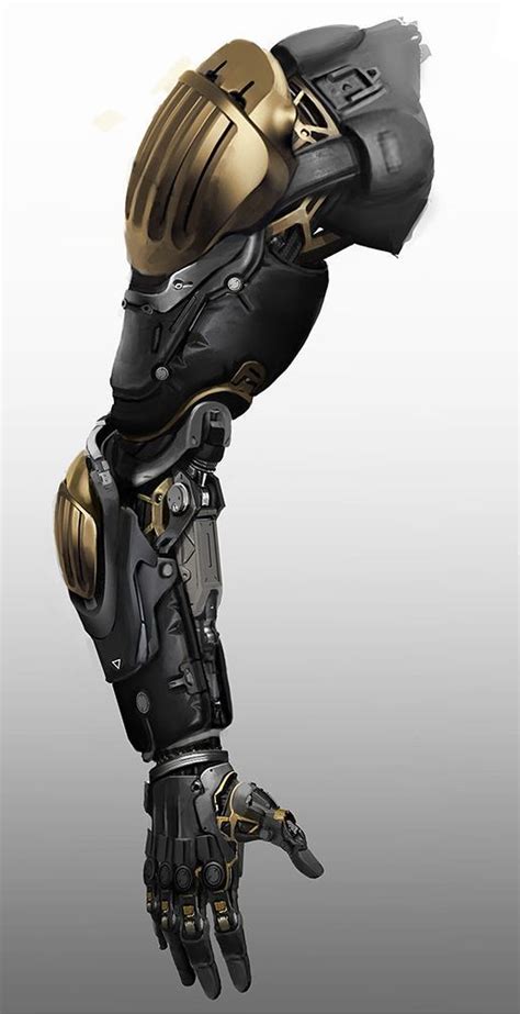 Aldreds Cybernetic Arm Robot Concept Art Weapon Concept Art Armor