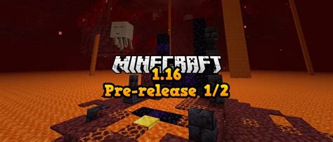 Minecraft 116 Pre Release 12 Nether Update Minecraft Minecraft 1
