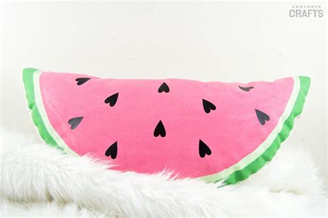 Diy Watermelon Pillow Tutorial Step By Step Consumer Crafts Craft