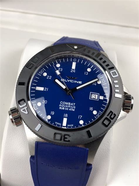 Glycine Combat Sub Aquarius Automatic 500m Diver Ref Gl0038 Mens