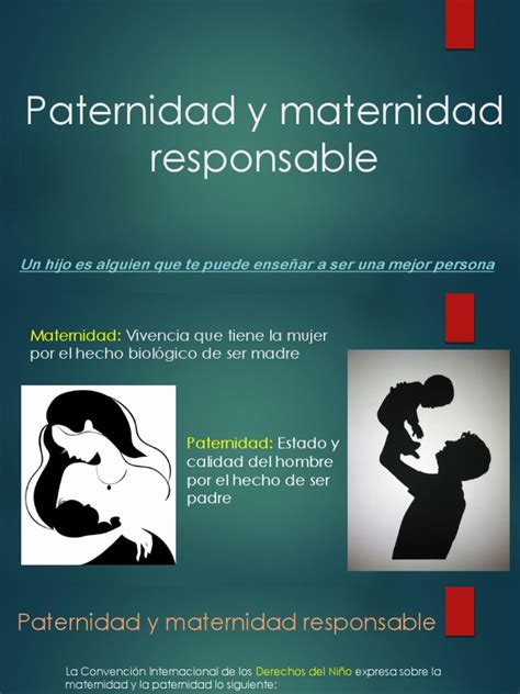 Paternidad Y Maternidad Responsable Pdf Instituciones Sociales