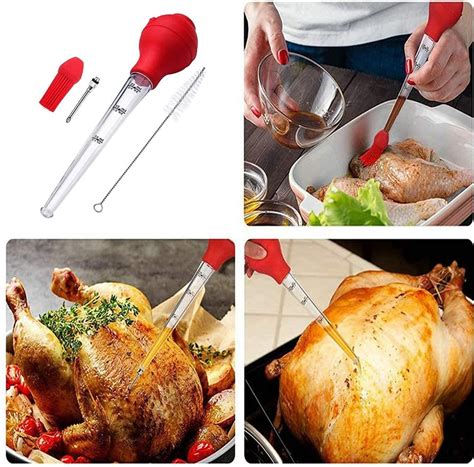 turkey baster meat baster liquid droppers meat baster syringe meat marinade injector needle with