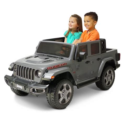 12 Volt Jeep Gladiator Battery Powered Ride On Vehicle Gray Walmart