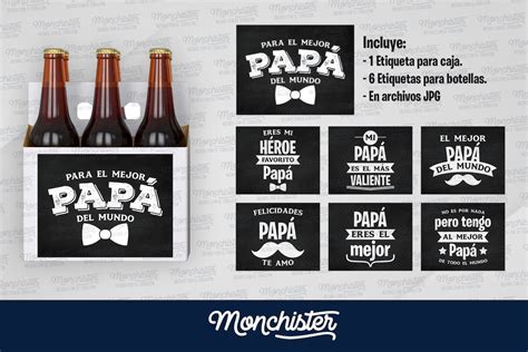 Etiquetas Para Cerveza Día Del Padre Etsy México