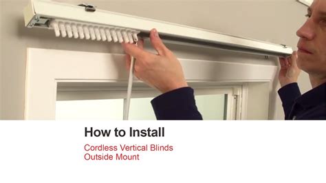 Bali Blinds How To Install Cordless Vertical Blinds Outside Mount YouTube